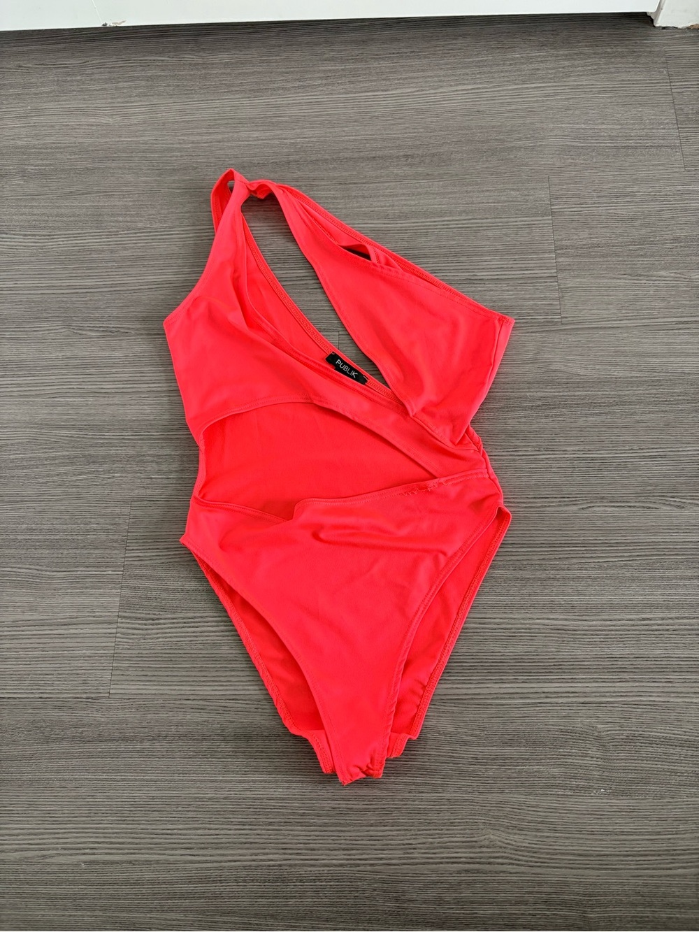 Coral/hot pink bodysuit